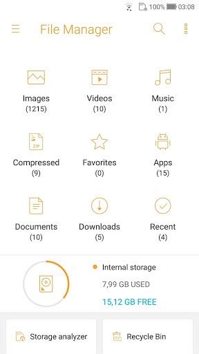 File Manager Asus Android
