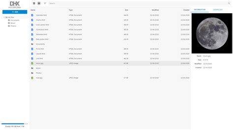 File Manager Html5 Template Free