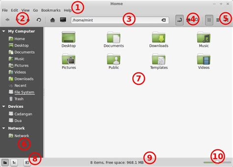 File Manager In Cinnamon