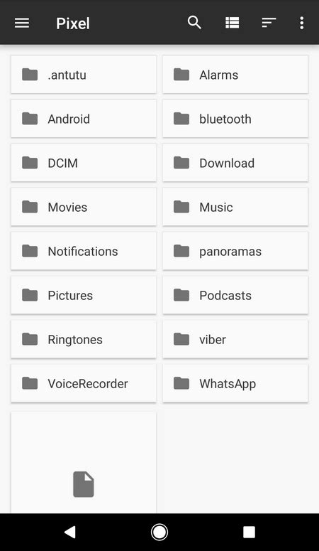 File Manager In Google Pixel