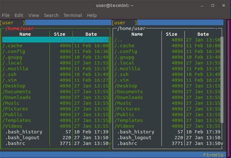 File Manager In Linux Terminal