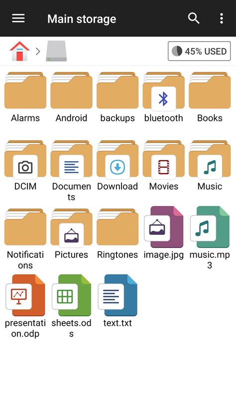 File Manager Widget Android