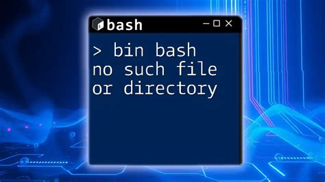 File Or Directory Bash