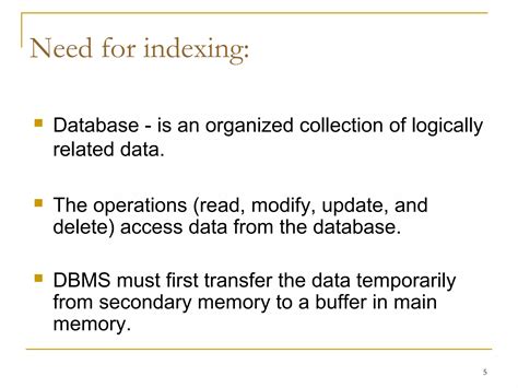 File Organization And Indexing In Dbms Ppt
