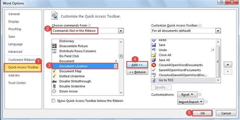 File Path In Quick Access Toolbar