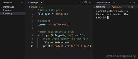 File Path Python Write