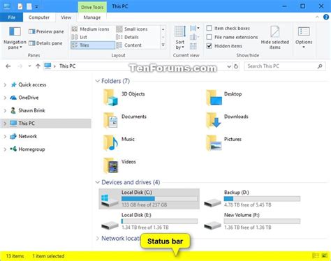 File Status In File Explorer