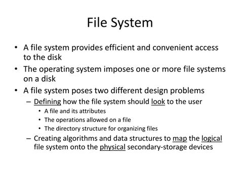 File System Definition