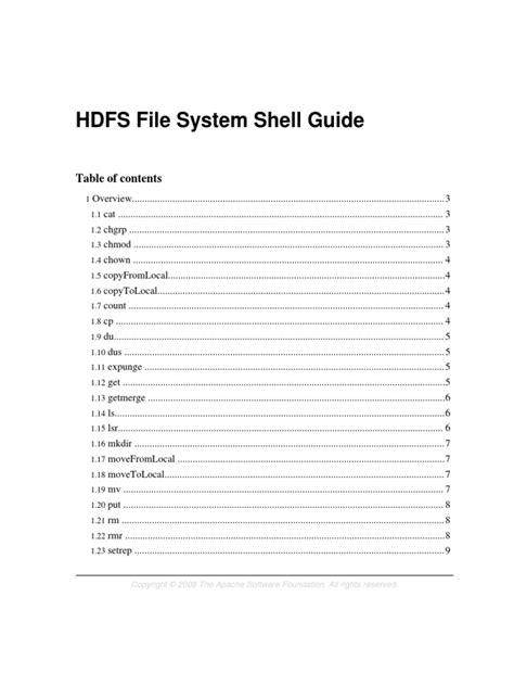 File System Shell Guide