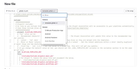 File Template Gitlab