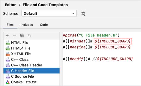 File Template Variable