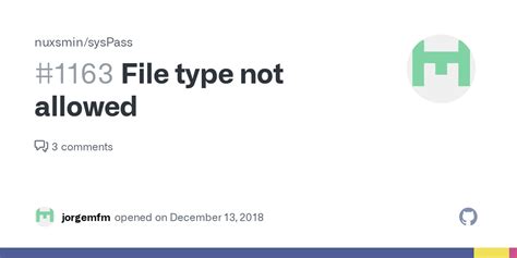 File Type Not Allowed