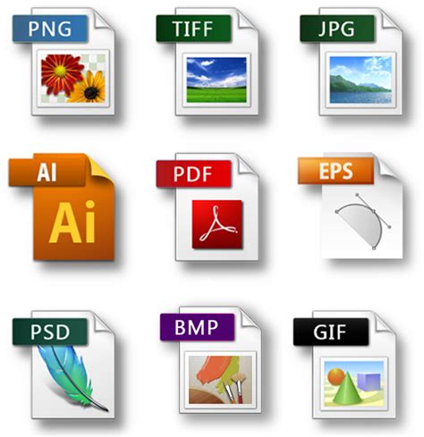 File Types Digital Graphics