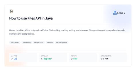 Files Java Api