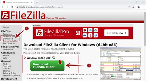filezilla server download windows