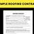 fill in blank printable roofing contract template