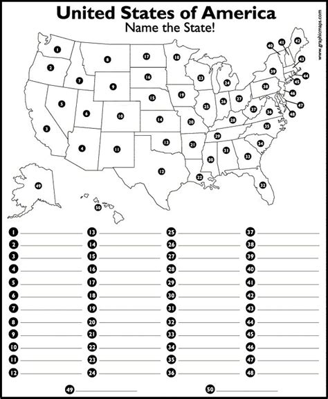 blank map of the states