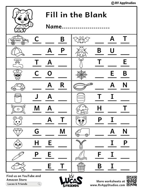 Fill In The Blanks With The Words