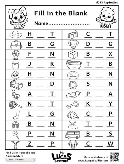 Use Sight Words from the Box to Complete each Sentence Worksheet