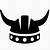 film production logo of guy with viking hat and horns