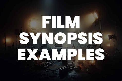 Film Synopsis Sample