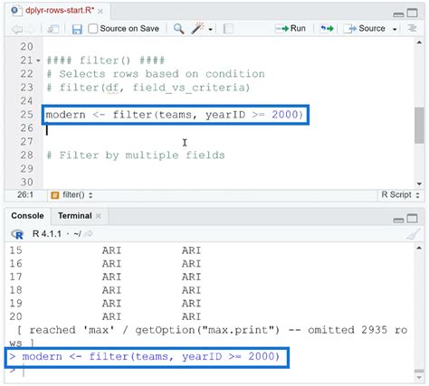 Filter Column In R