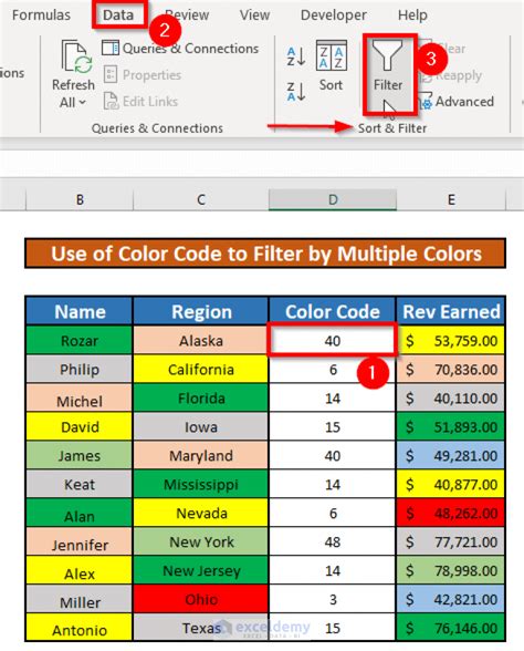Filter Excel By Multiple Colors