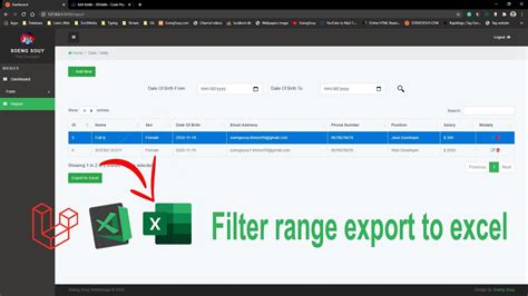 Filter Excel Laravel