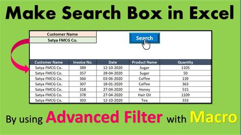 Filter Excel Macro