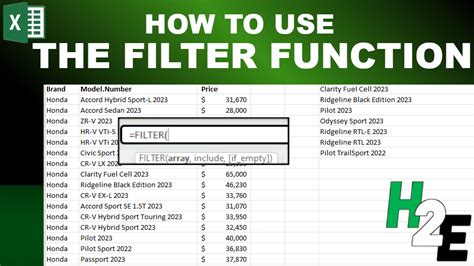 Filter Excel Meaning