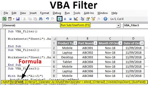 Filter Excel Vba