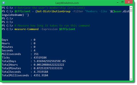 Filter Exchange Powershell