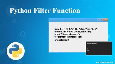 Filter Function Python