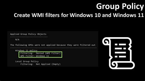 Filter Group Policy