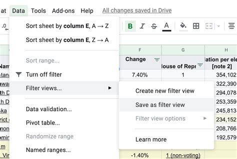 Filter Horizontally In Google Sheets