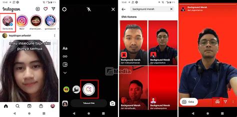 Filter Instagram Background Merah