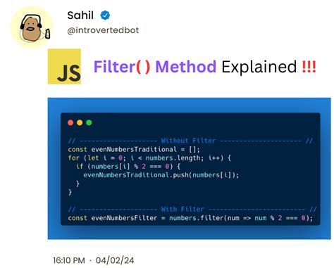 Filter Javascript First Element