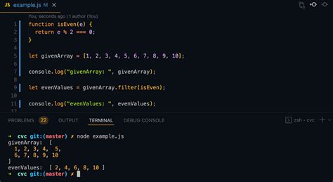 Filter Js Example