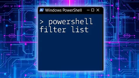 Filter Lines Powershell