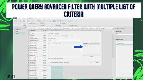Filter Power Query Advanced Editor