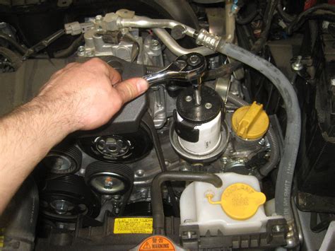 Filter Replacement On Engine