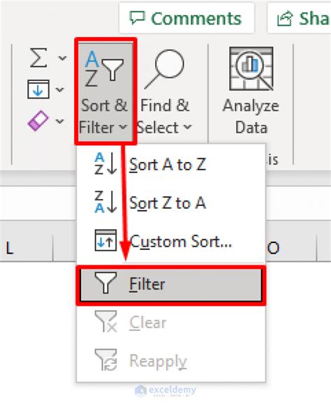 filter shortcut excel mac not working