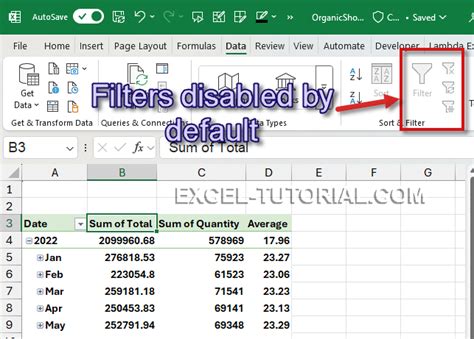 Filter Tab Is Disabled In Excel