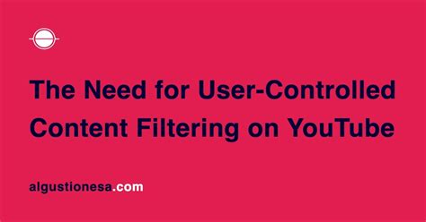 Filtering Youtube Content