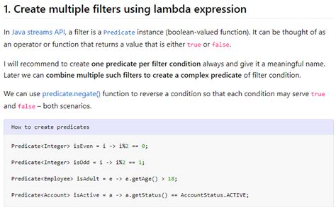 Filters Example In Java
