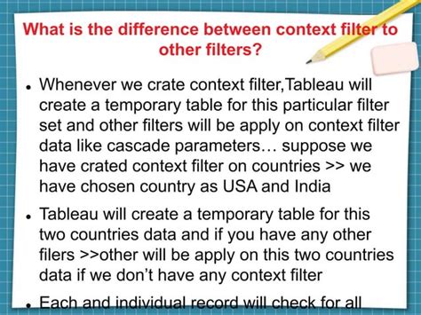 Filters In Tableau Interview Questions