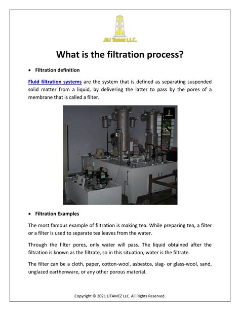 Filtration Definition Vet