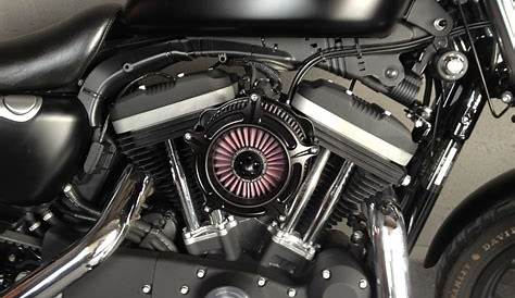 Black Air Filter Motorcycle Intake Air Cleaner System For