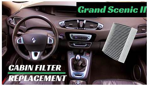 How to change pollen filter on RENAULT SCENIC 3 TUTORIAL