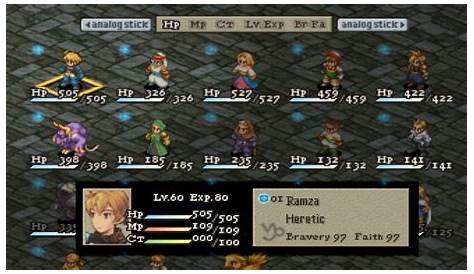 PSP Cheats - Final Fantasy Tactics Guide - IGN